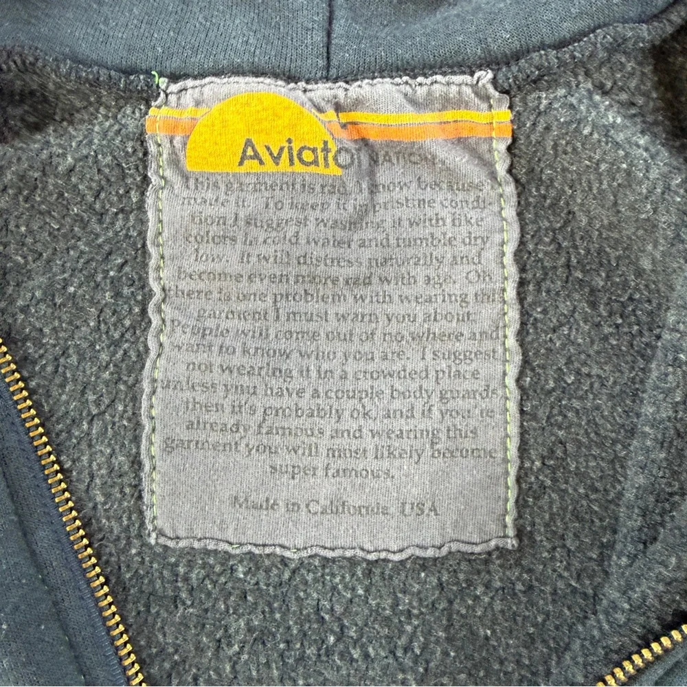 Aviator Nation Bolt Zip Front Hoodie